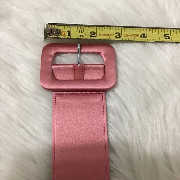 The Attico Pink Satin Ankle Cuffs - Picture 9 of 10